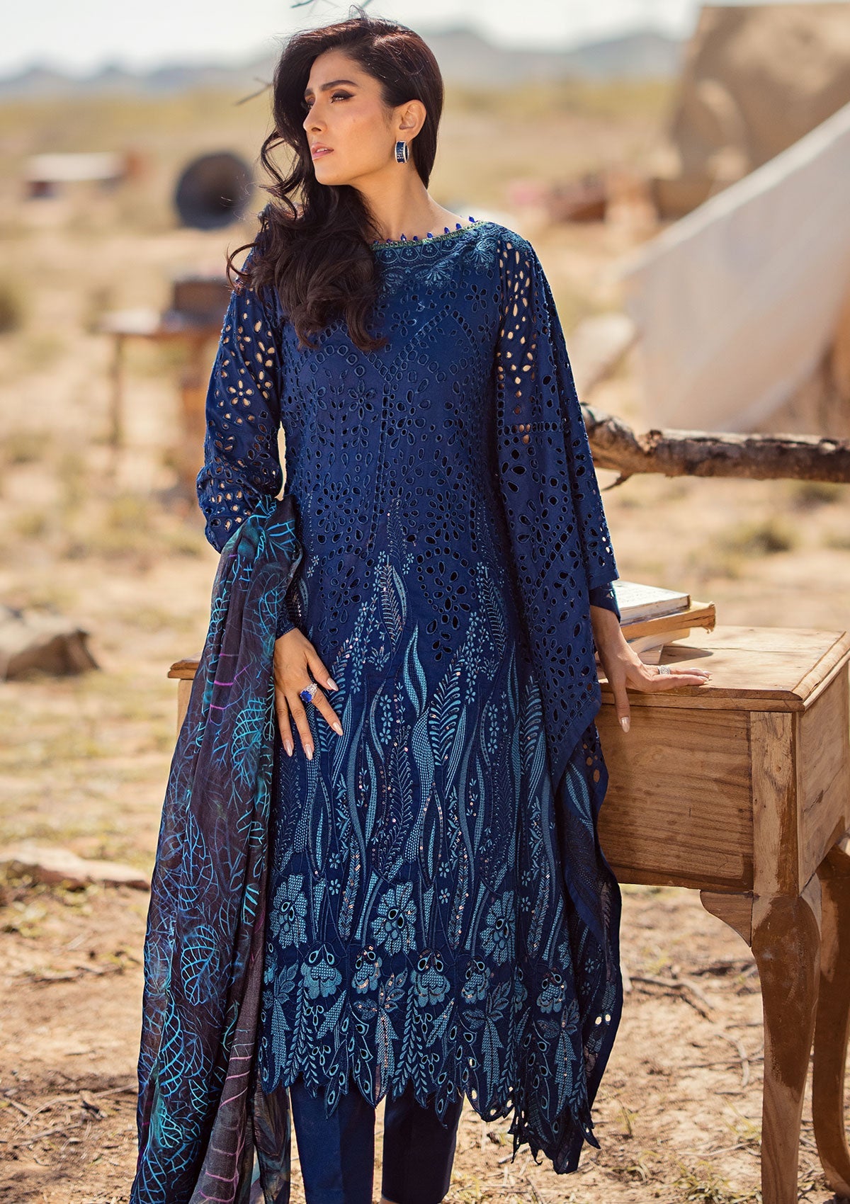 Lawn Collection - Al Zohaib - Mahiymaan - Eid Edit - ALM24#01 - Sapphire Shadow