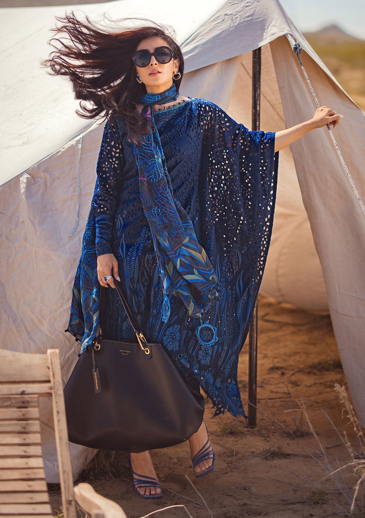 Lawn Collection - Al Zohaib - Mahiymaan - Eid Edit - ALM24#01 - Sapphire Shadow