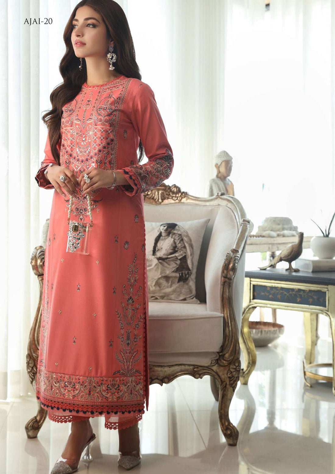 Lawn Collection - Asim Jofa - Aira - AJAI#20 - Official Asim Jofa - Agha Fabrics UK