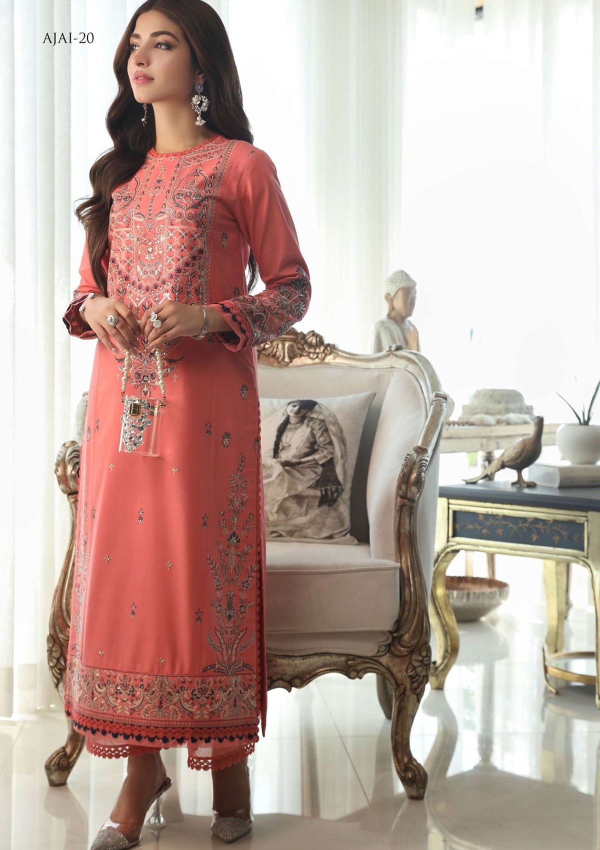 Lawn Collection - Asim Jofa - Aira - AJAI#20 - Official Asim Jofa - Agha Fabrics UK