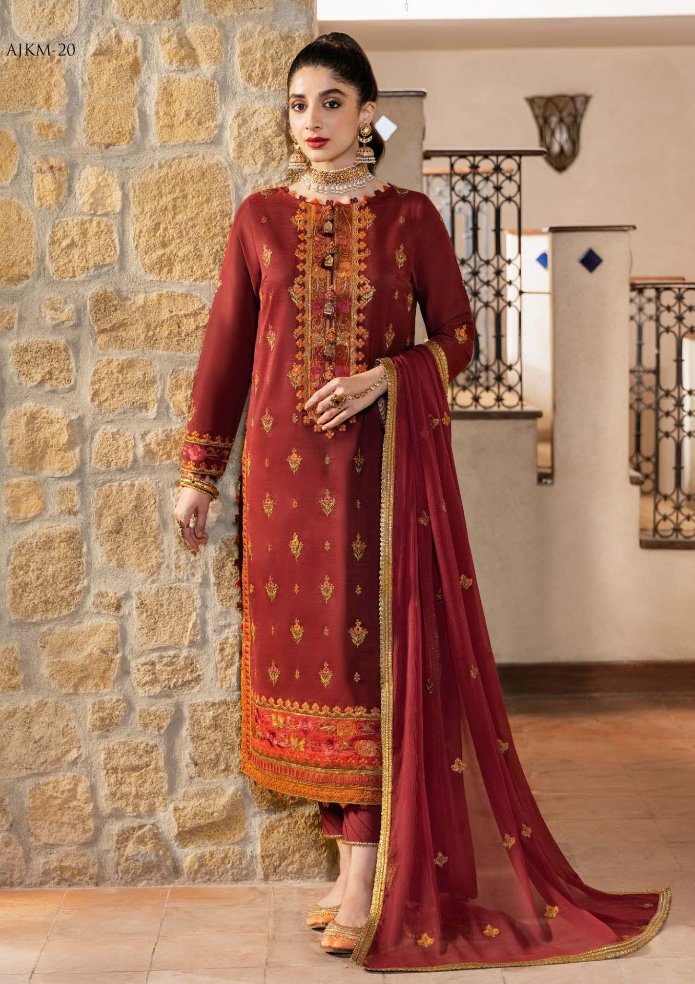 Festive Collection - Asim Jofa - Eid Festive - AJKM-20 - Official Asim Jofa - Agha Fabrics UK