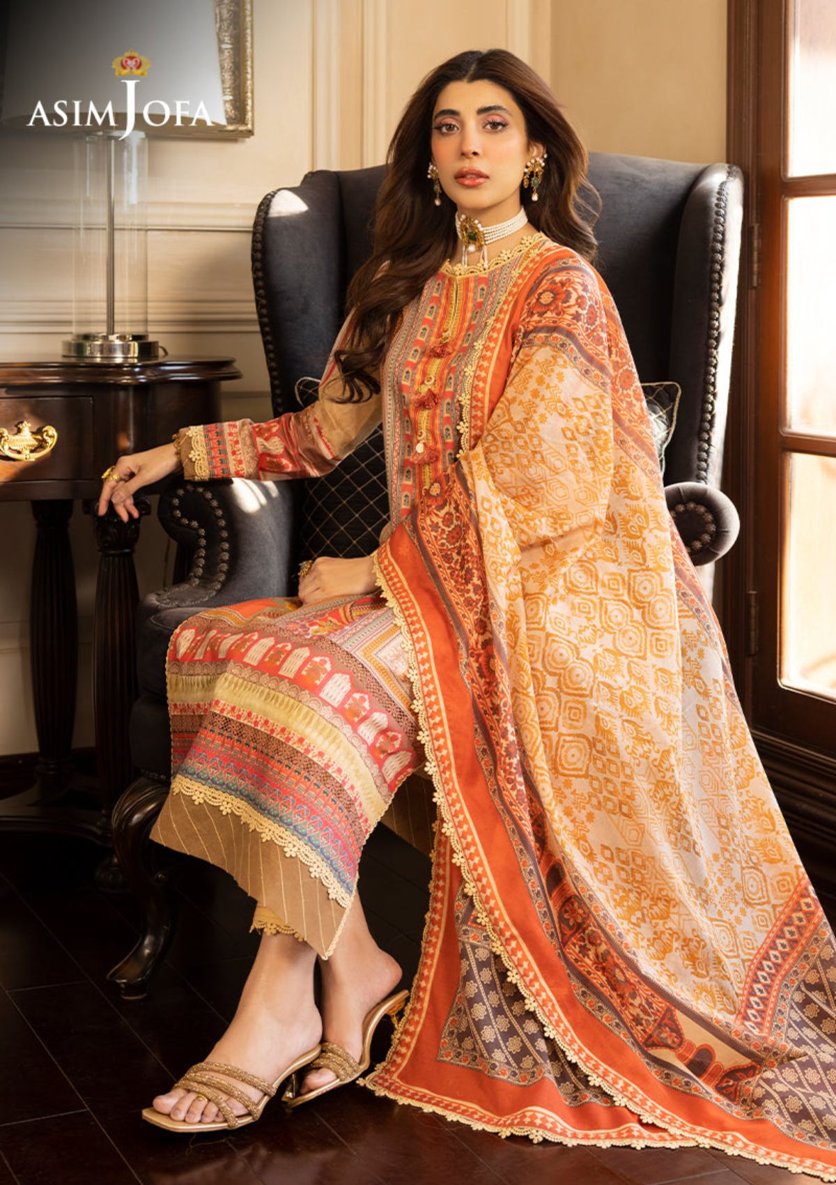 Lawn Collection - Asim Jofa - Rania - Edition Two - AJS#33 - Official Asim Jofa - Agha Fabrics UK