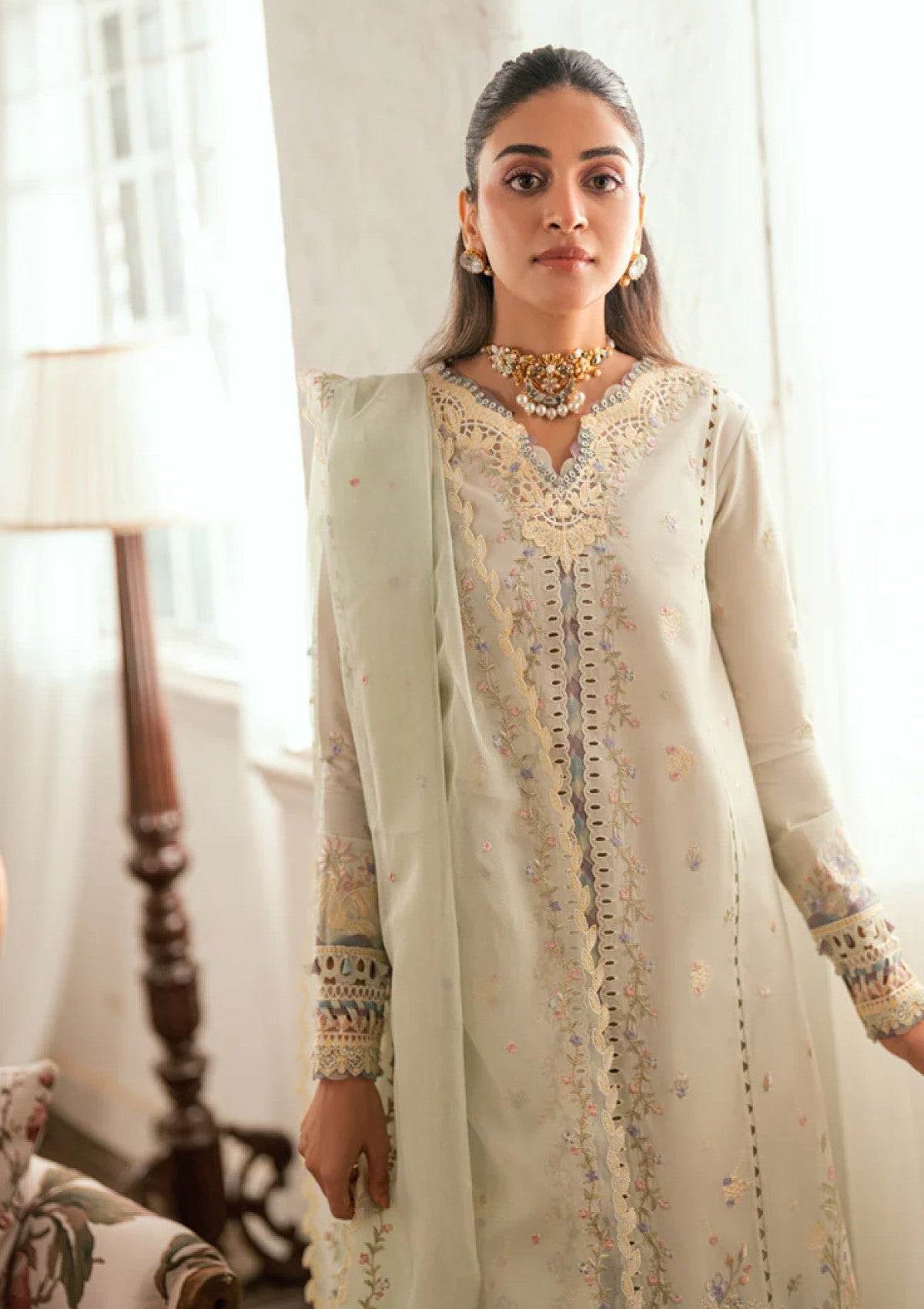 Lawn - Qalamkar - Luxury - Eid Edit 25 - SB#08 - Rimsha
