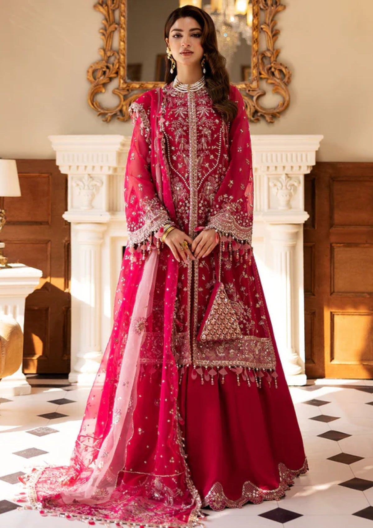 Formals - Sadaf Fawad Khan - Sirra - Festive 25 - FUSCHIA ROSE