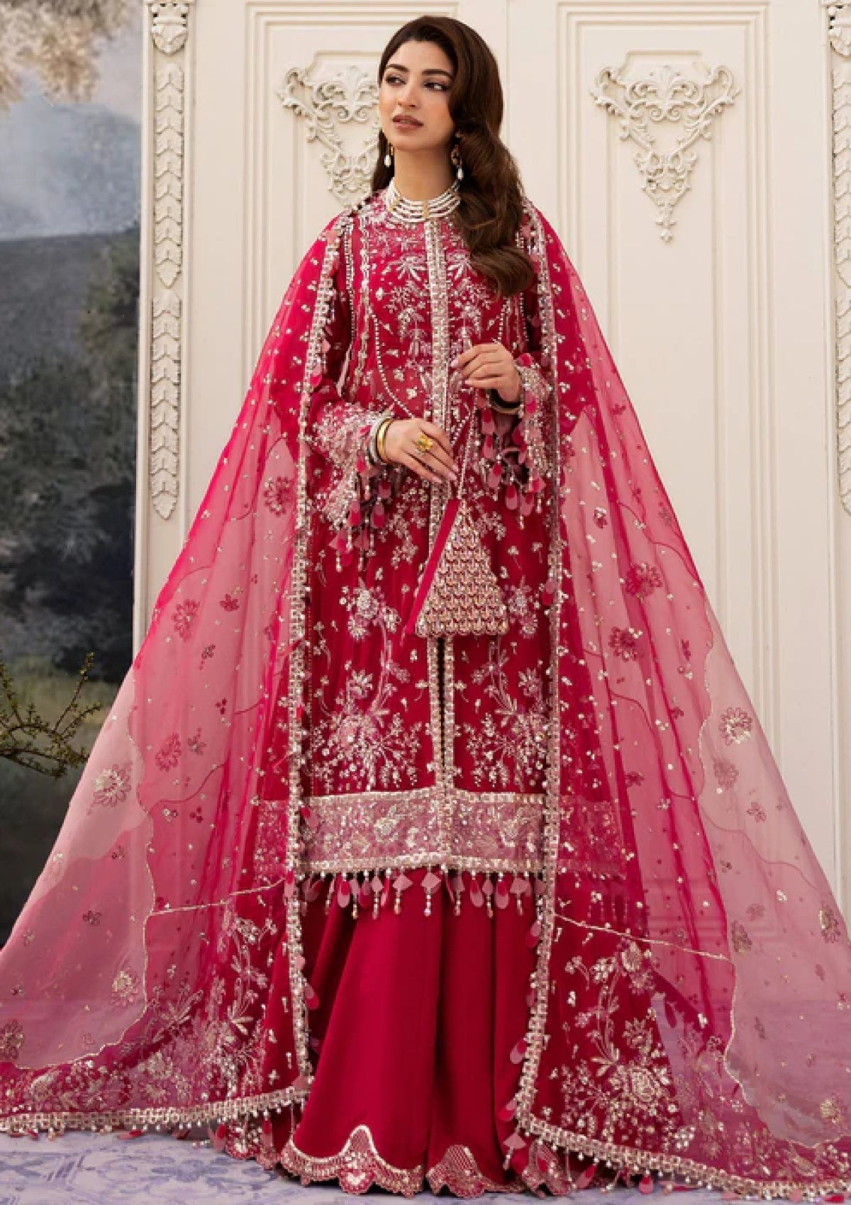 Formals - Sadaf Fawad Khan - Sirra - Festive 25 - FUSCHIA ROSE