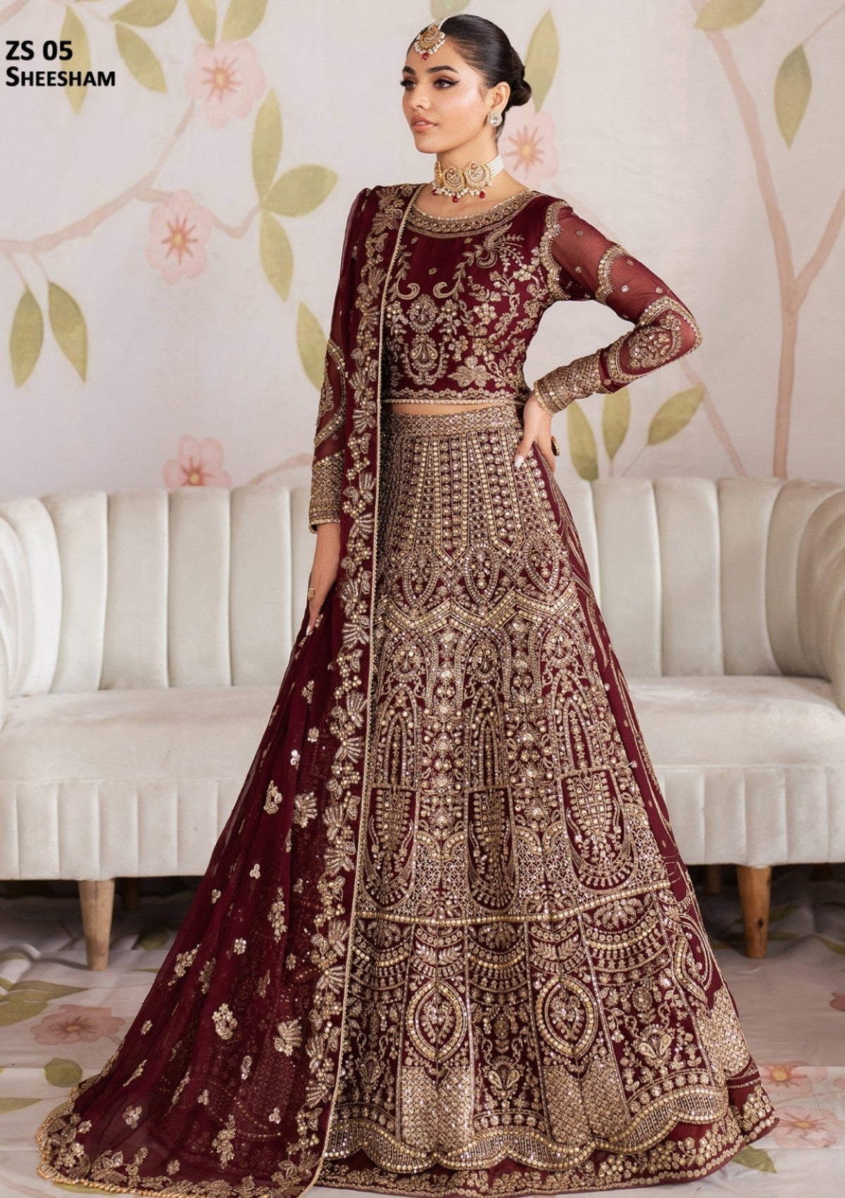 Formal Collection - Zarif - Shehnai - Wedding - ZR25#05 - Sheesham