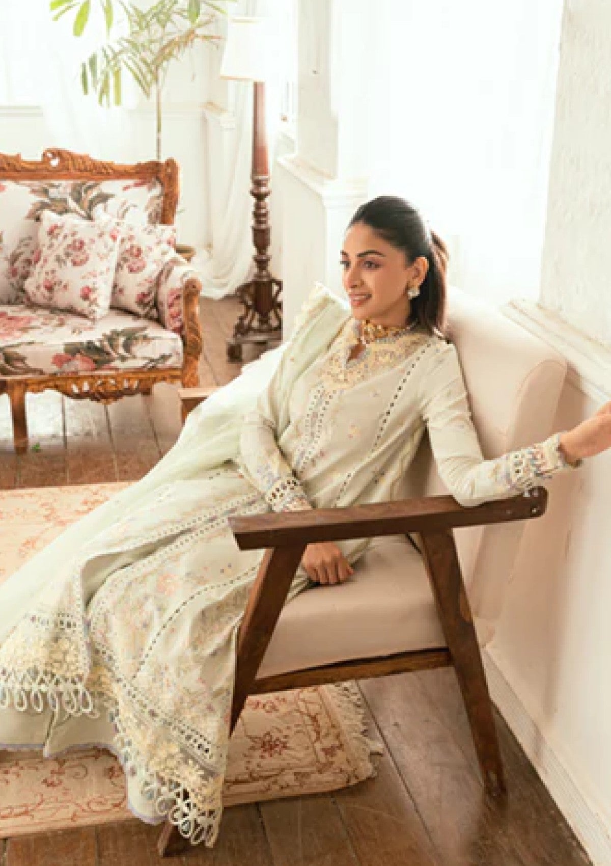 Lawn - Qalamkar - Luxury - Eid Edit 25 - SB#08 - Rimsha