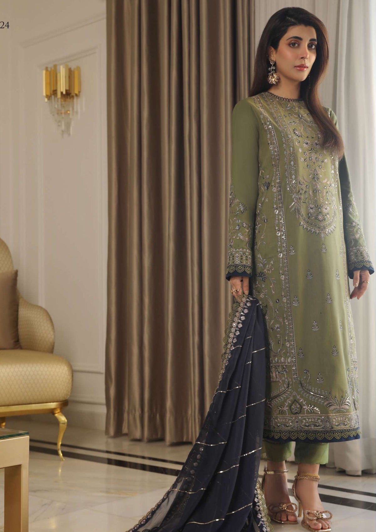 Lawn Collection - Asim Jofa - Aira - AJAI#24 - Official Asim Jofa - Agha Fabrics UK