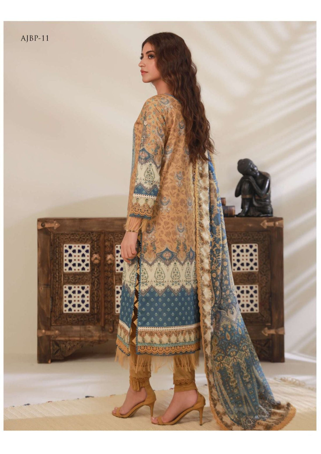 Lawn Collection - Asim Jofa - Prints - AJBP#11 - Official Asim Jofa - Agha Fabrics UK