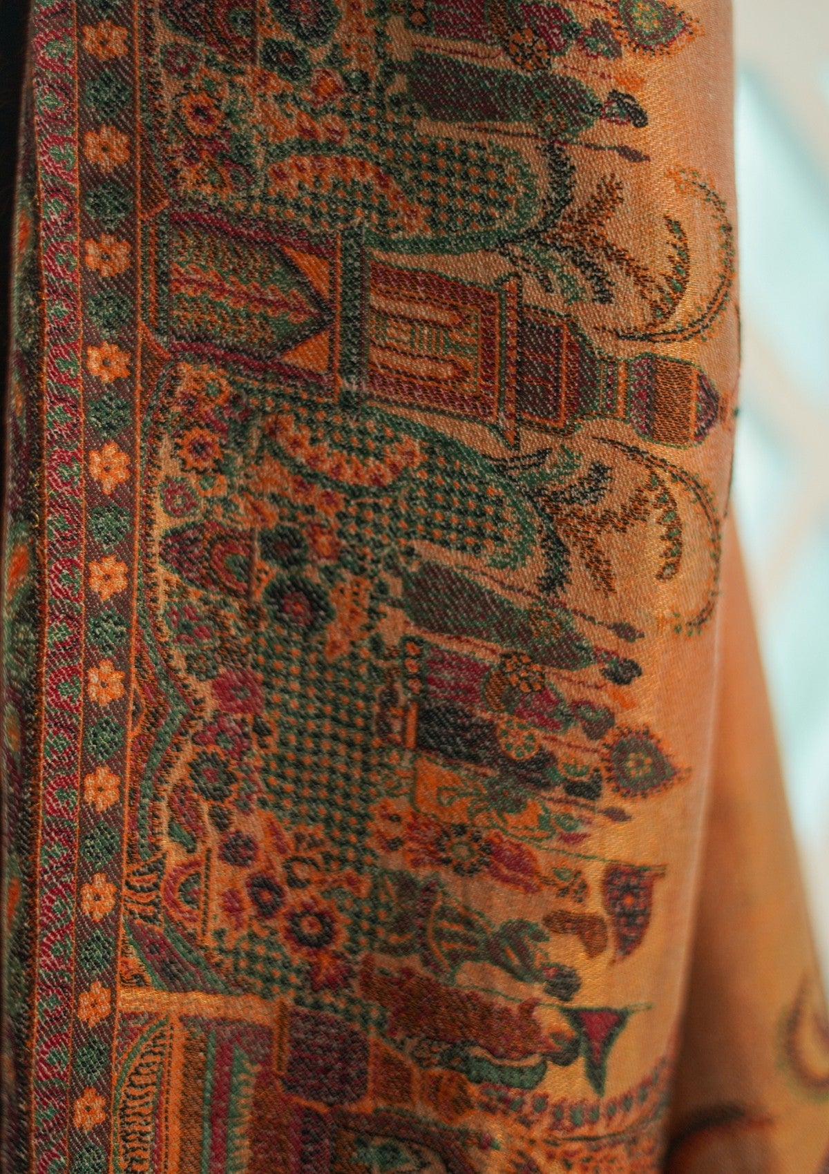 Pure Pashmina Kaani Jamawar Shawl D - 011B - Multi
