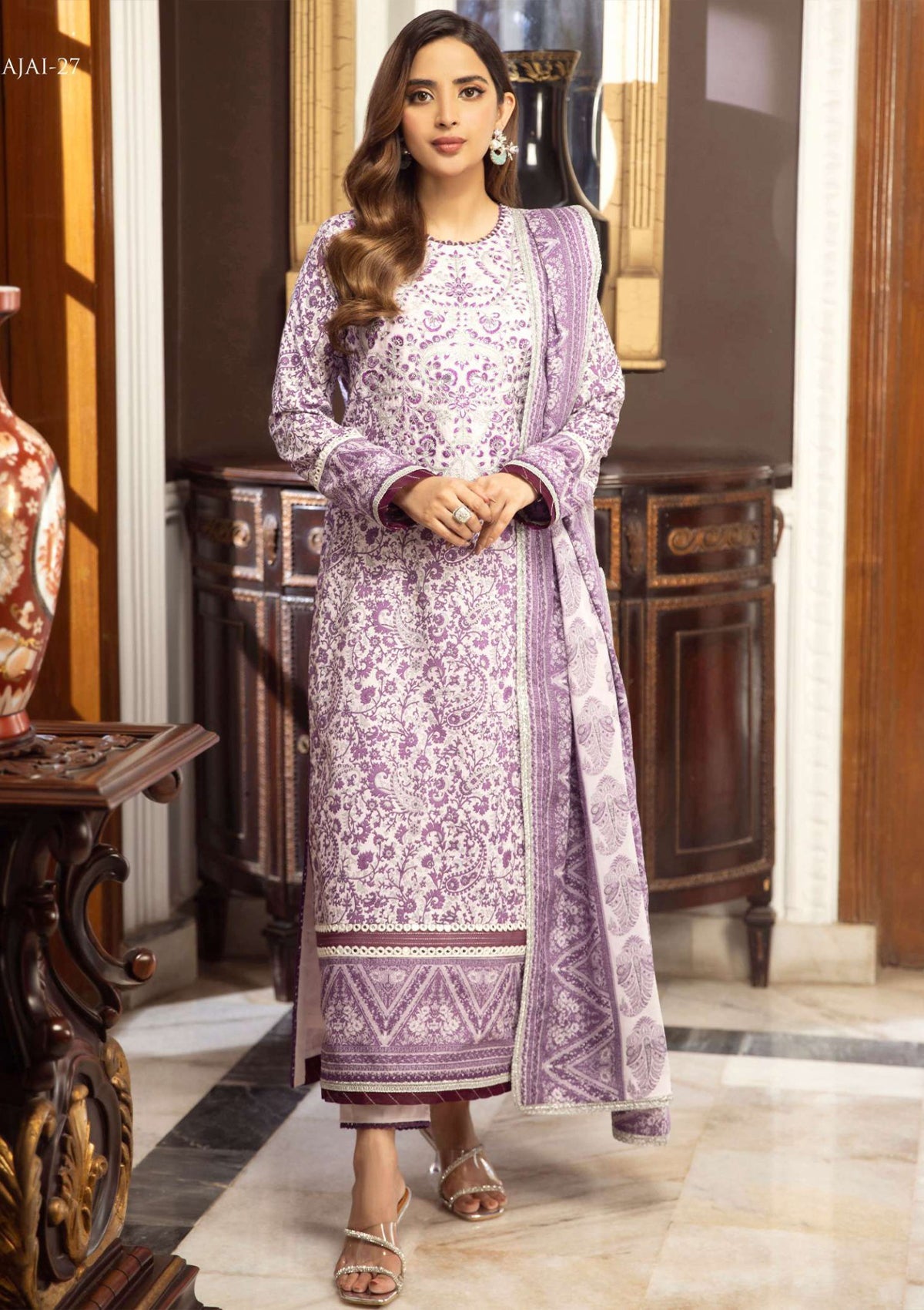 Lawn Collection - Asim Jofa - Aira - AJAI#27 - Official Asim Jofa - Agha Fabrics UK