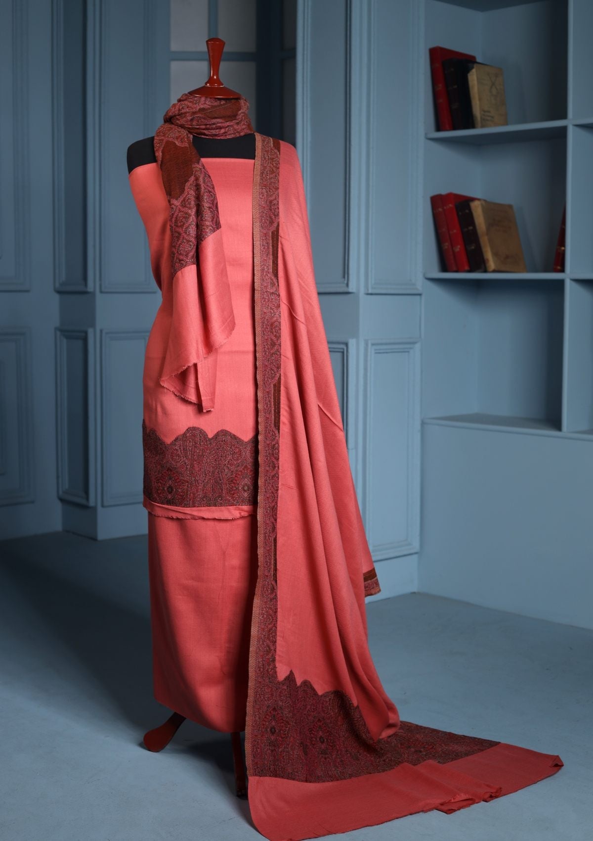 Winter Collection - Riwaj - Pashmina Jamawar Patch Work Suit - Volume II - D#18