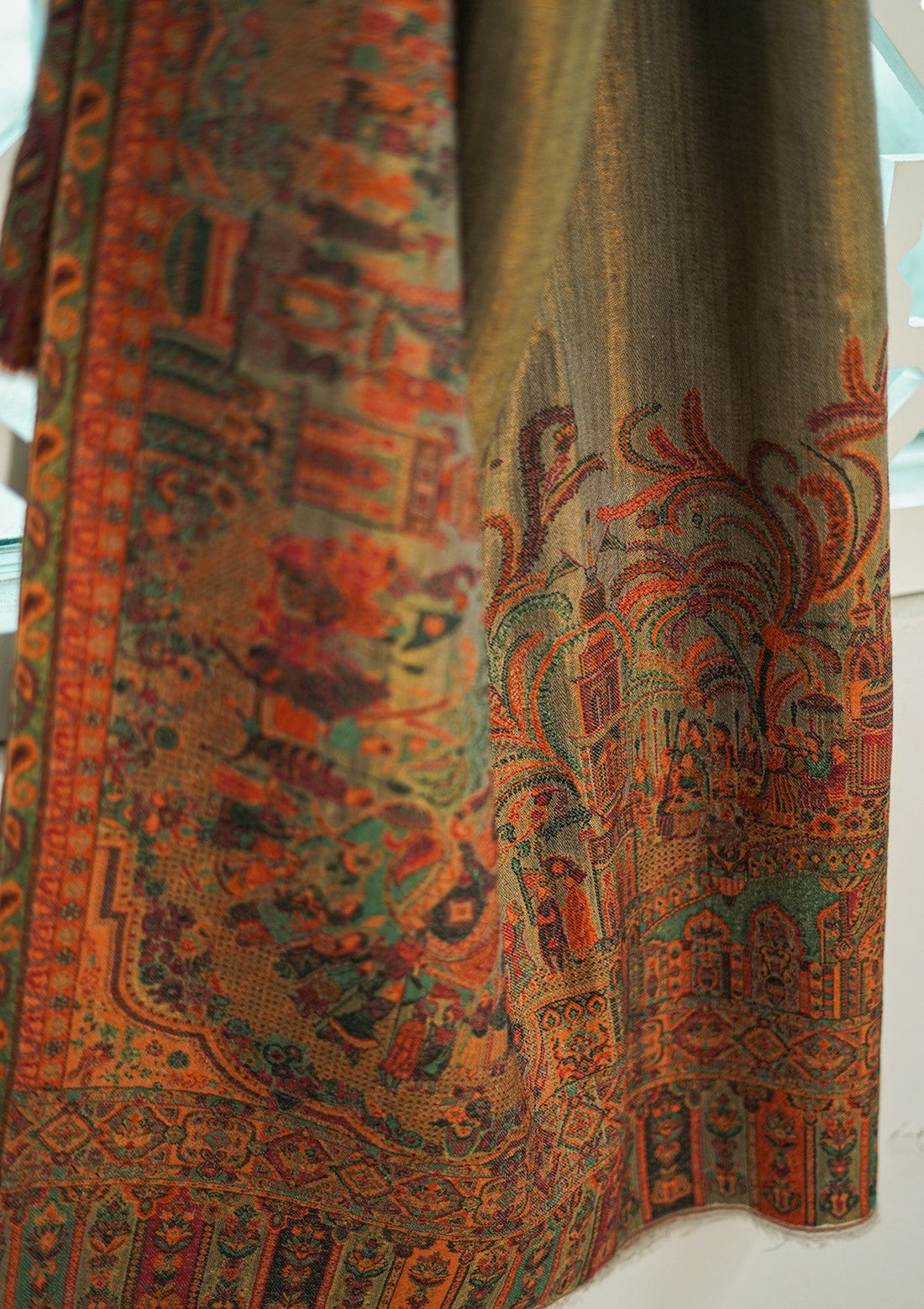 Pure Pashmina Kaani Jamawar Shawl D - 011 - Multi