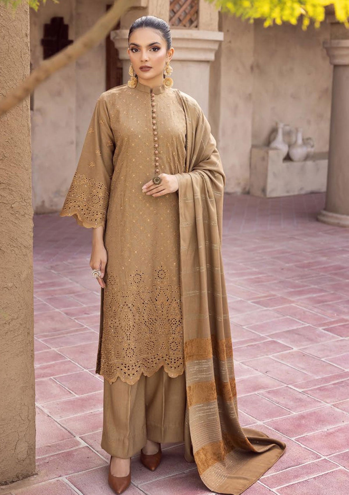 Winter Collection - Mahee's - Peach Leather - Vol - 12 - D# 02