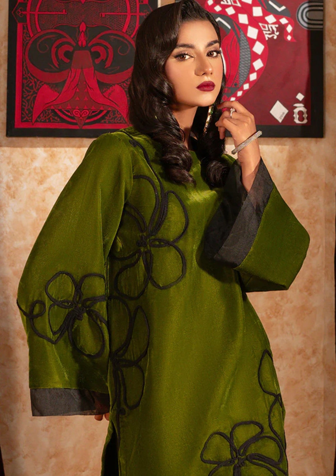 Pret Collection - Fozia Khalid - Velvet Deck 24 - Clover