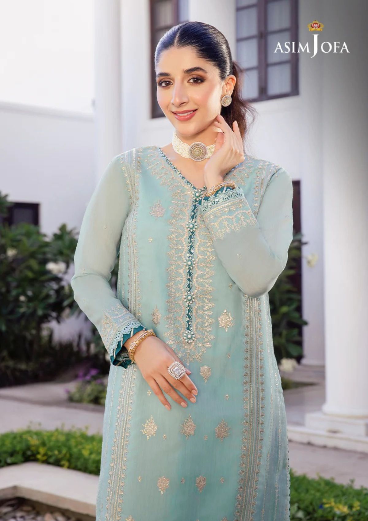 Formal Collection - Asim Jofa - Zari Sitara - AJZS#26 - Official Asim Jofa - Agha Fabrics UK