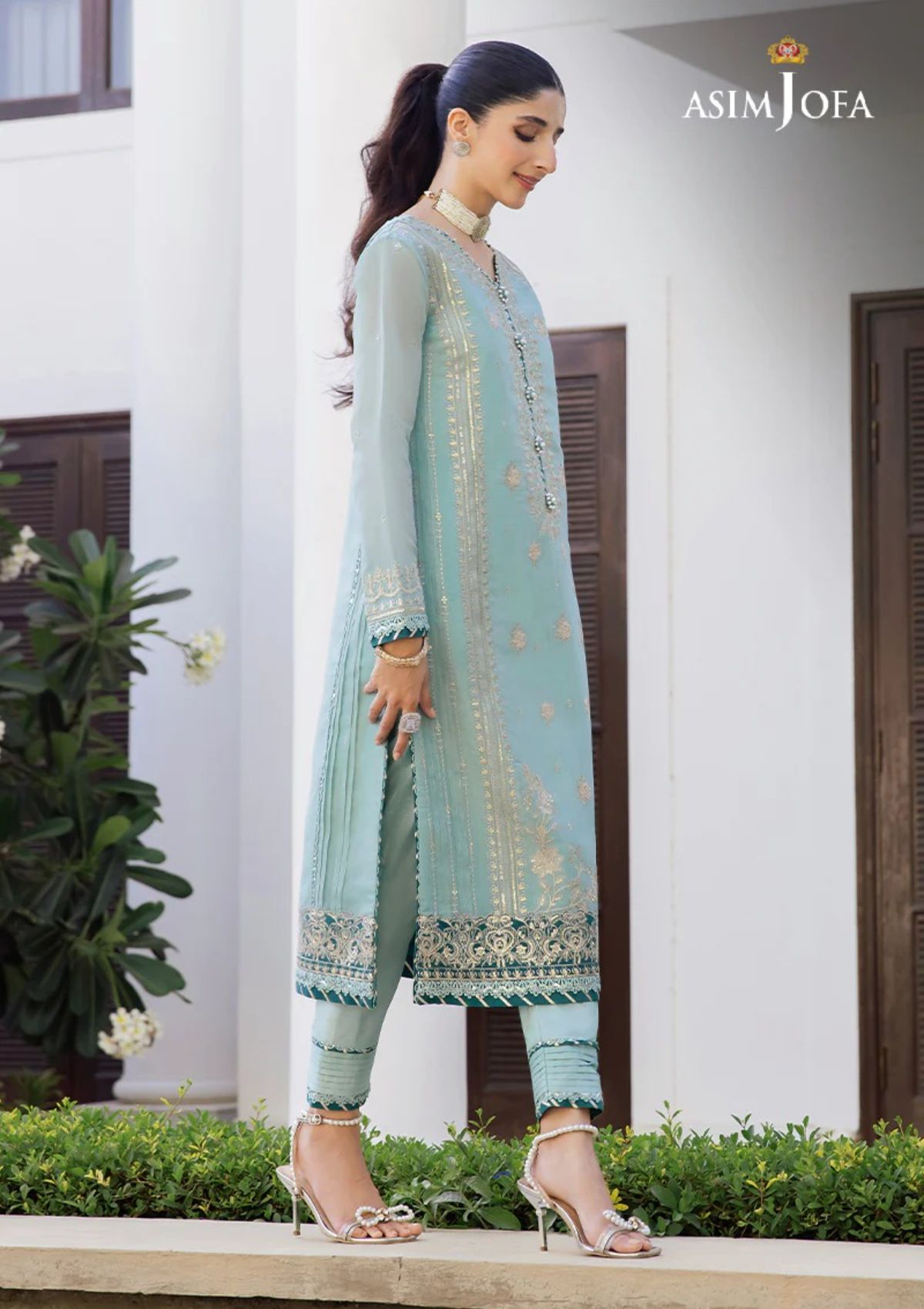 Formal Collection - Asim Jofa - Zari Sitara - AJZS#26 - Official Asim Jofa - Agha Fabrics UK