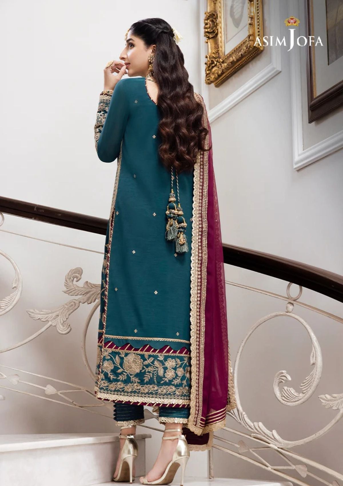 Formal Collection - Asim Jofa - Zari Sitara - AJZS#27 - Official Asim Jofa - Agha Fabrics UK
