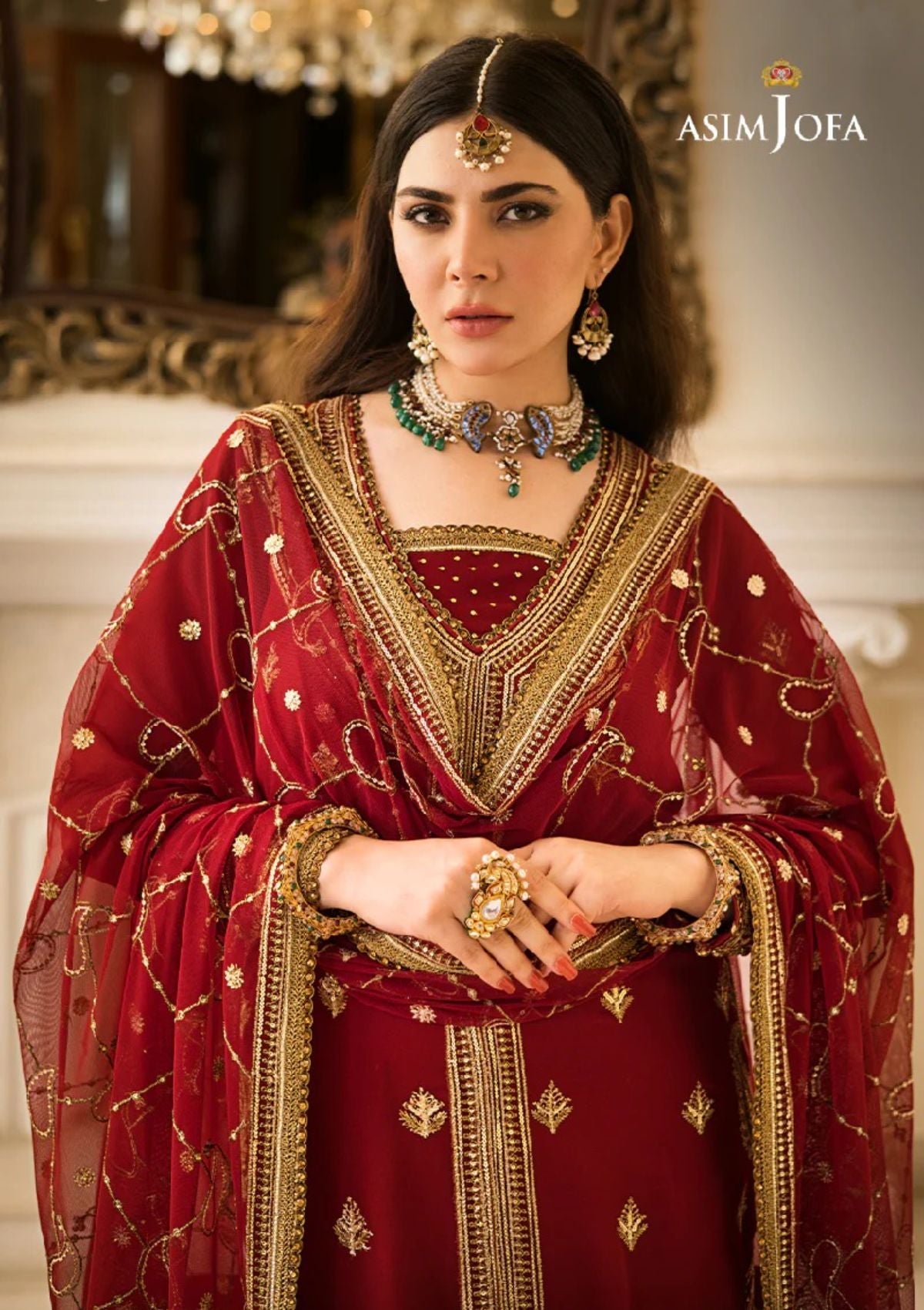 Formal Collection - Asim Jofa - Zari Sitara - AJZS#21 - Official Asim Jofa - Agha Fabrics UK