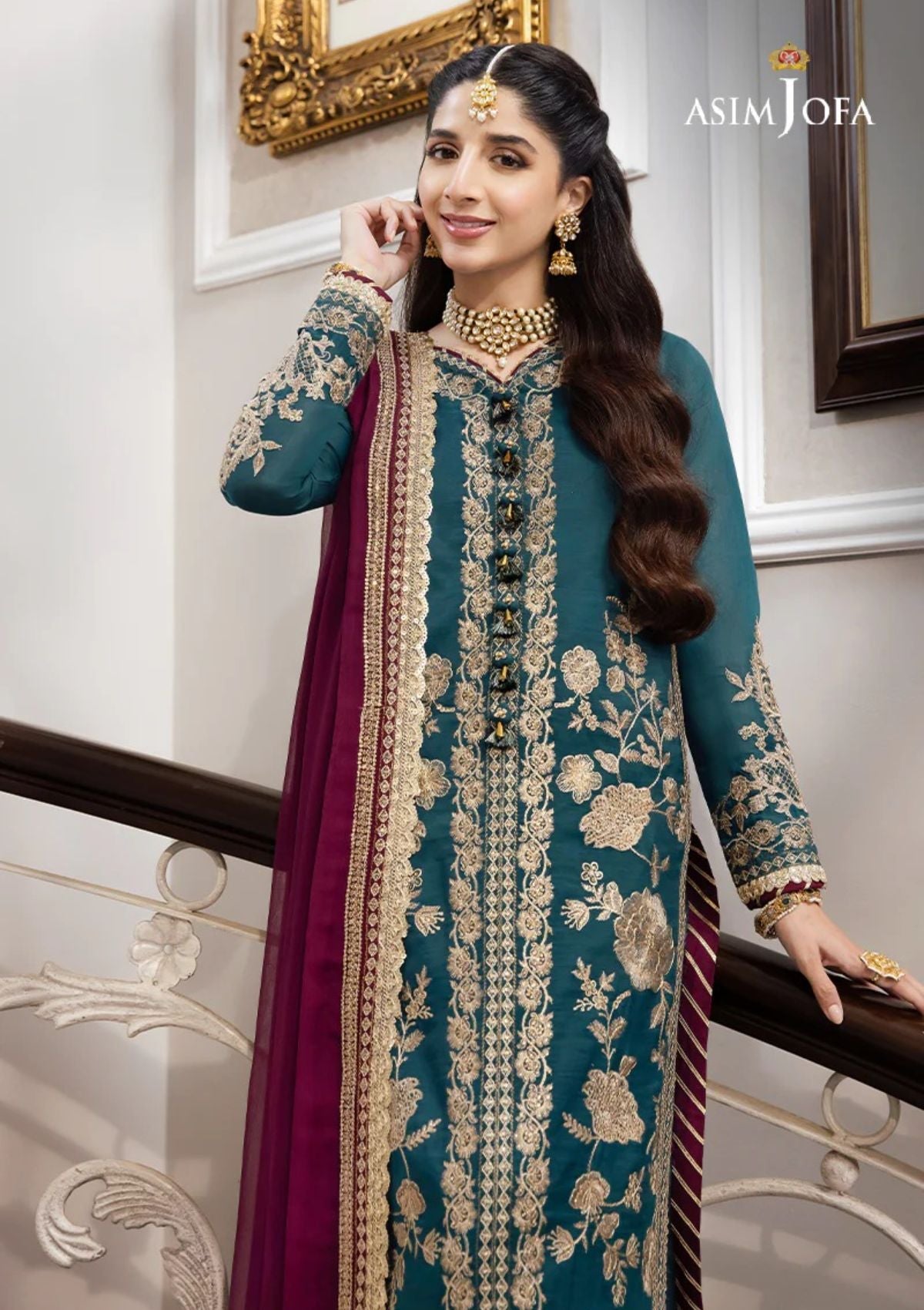 Formal Collection - Asim Jofa - Zari Sitara - AJZS#27 - Official Asim Jofa - Agha Fabrics UK