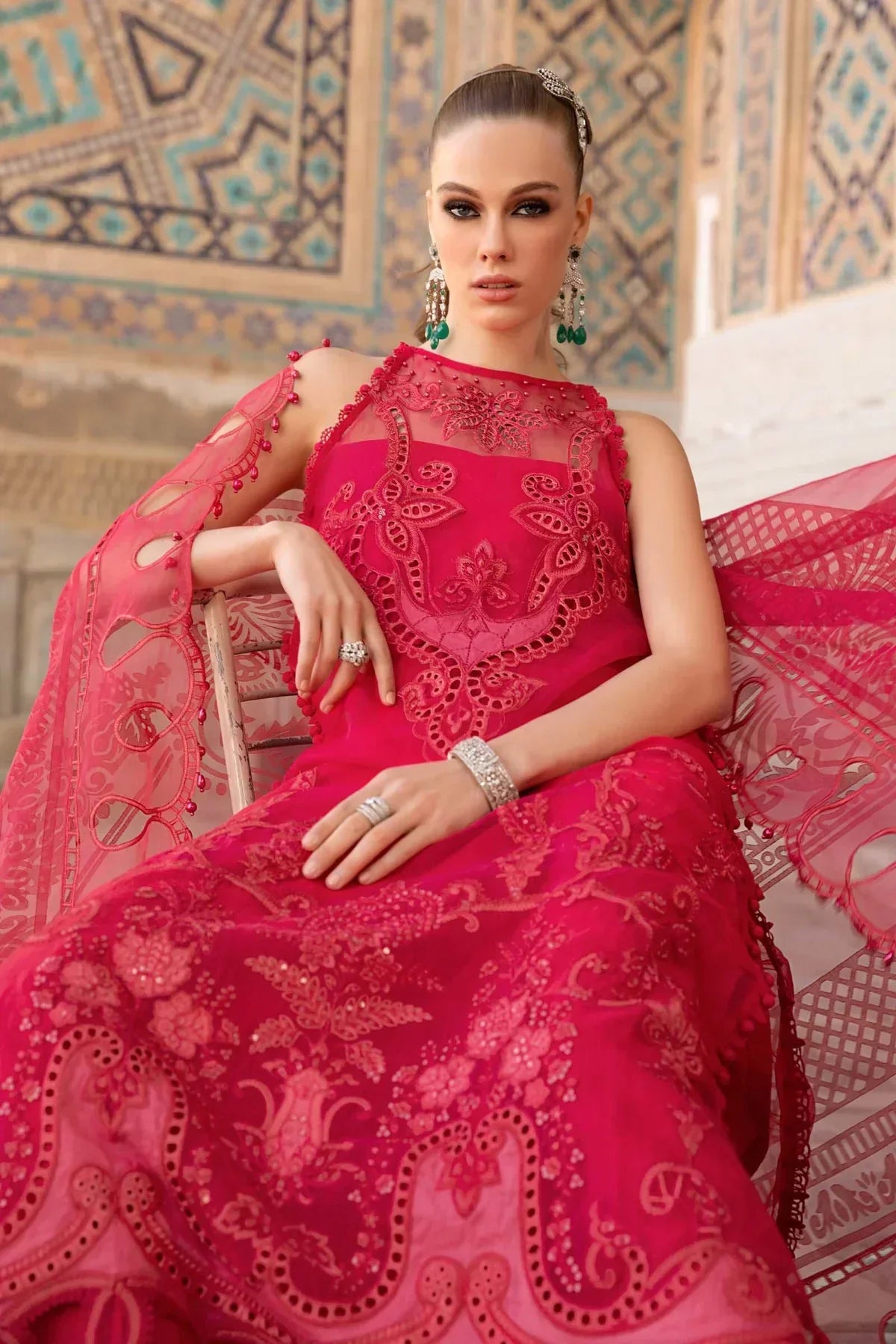 Maria B | Luxury Lawn | D-2303-A -  Maria B Luxury -  Agha Fabrics