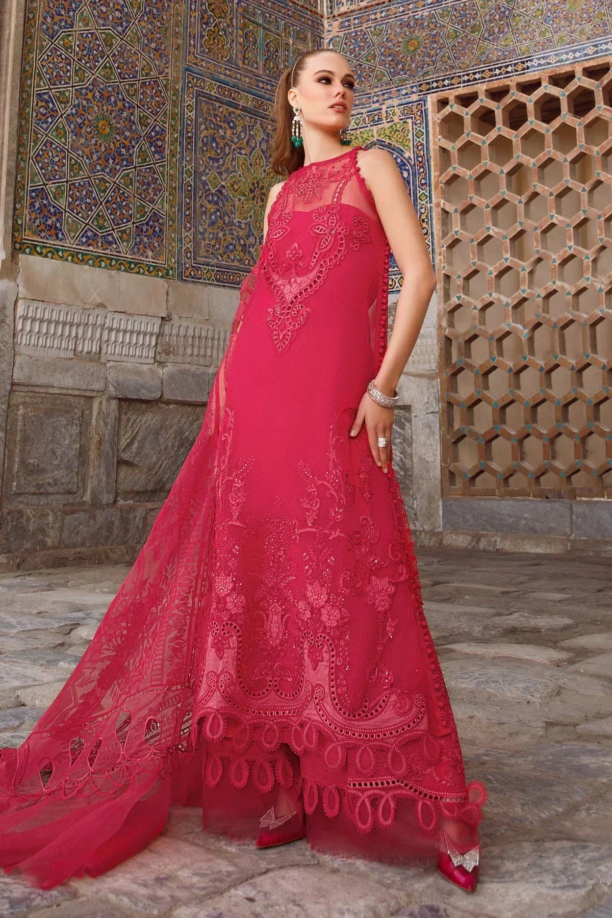 Maria B | Luxury Lawn | D-2303-A -  Maria B Luxury -  Agha Fabrics