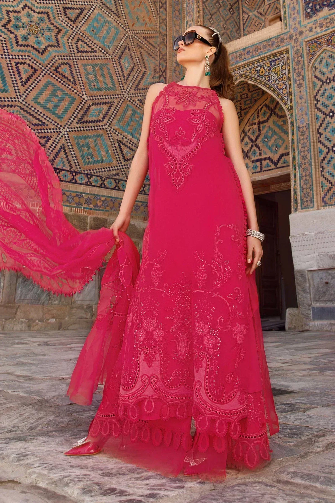 Maria B | Luxury Lawn | D-2303-A -  Maria B Luxury -  Agha Fabrics
