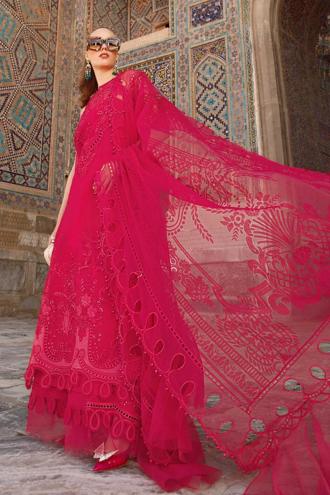 Maria B | Luxury Lawn | D-2303-A -  Maria B Luxury -  Agha Fabrics
