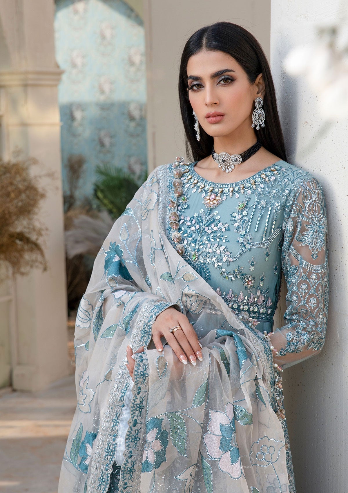 Formal Collection  - Rubaaiyat - Handwork Wedding 23 - Azure - D#03