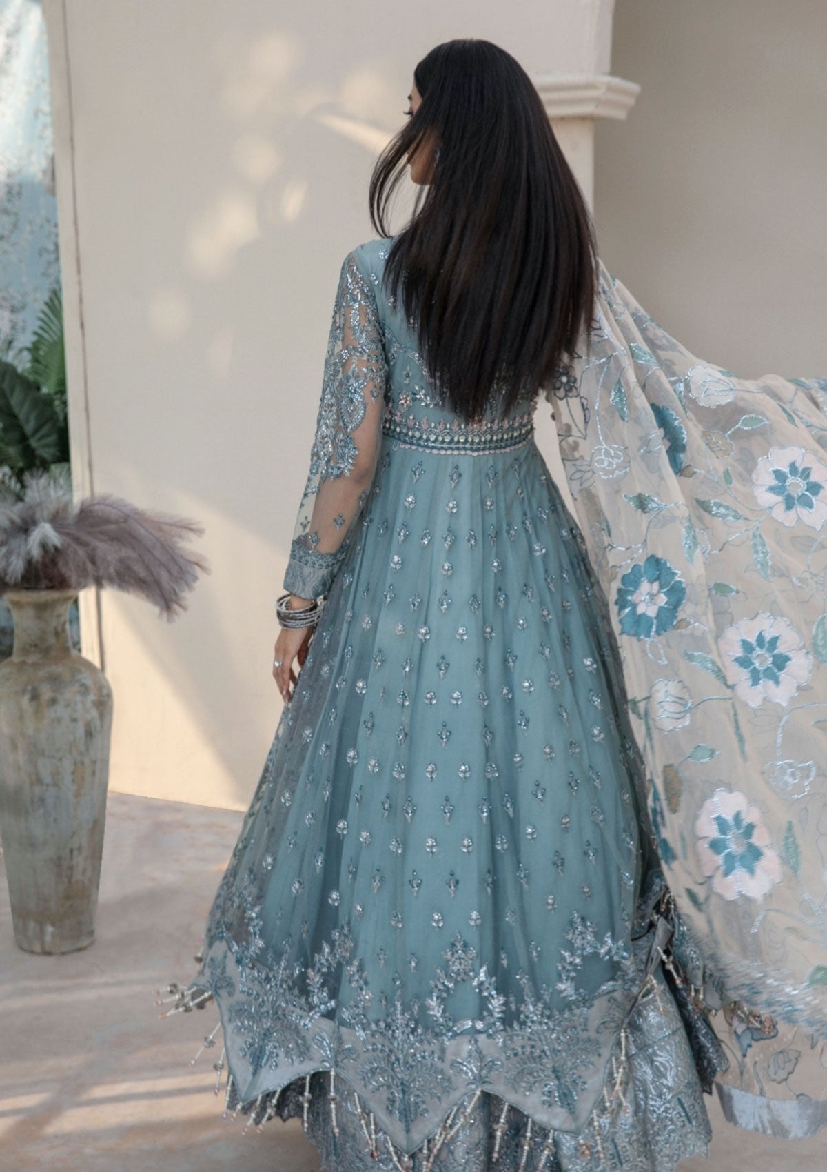 Formal Collection  - Rubaaiyat - Handwork Wedding 23 - Azure - D#03