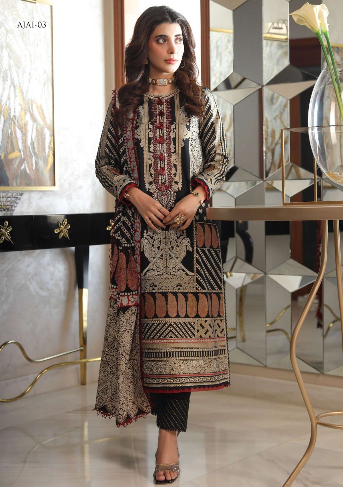 Lawn Collection - Asim Jofa - Aira - AJAI#3 - Official Asim Jofa - Agha Fabrics UK