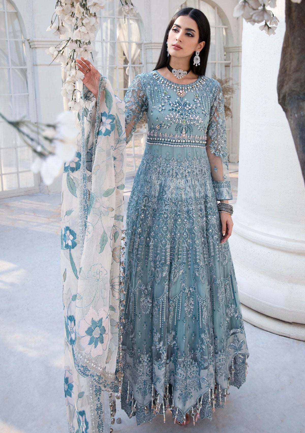 Formal Collection  - Rubaaiyat - Handwork Wedding 23 - Azure - D#03