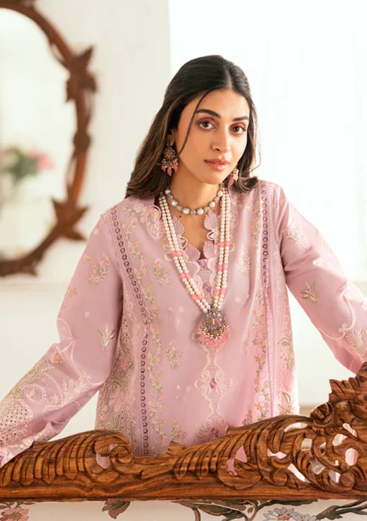 Lawn - Qalamkar - Luxury - Eid Edit 25 - SB#06 - Komal