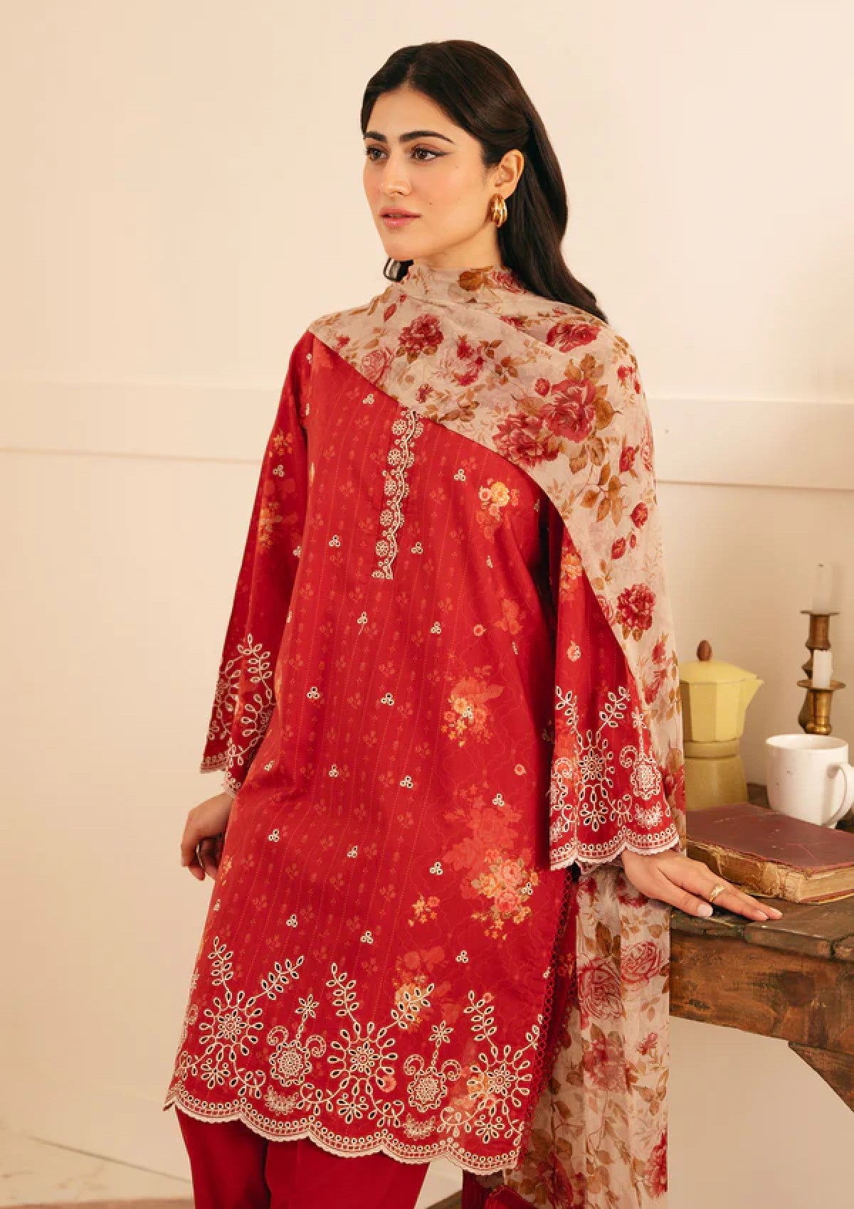 Lawn - Sahar - Raya - EL-V1-S25-02 - Antique Rosewood