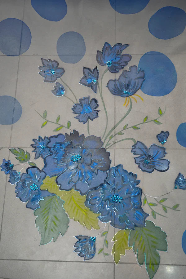 Fancy Collection - Madiha Jahangir - Hand PaintedDupatta - D#18