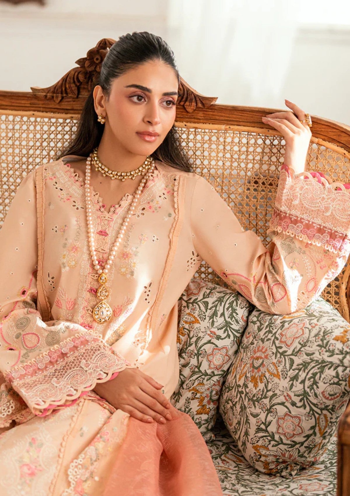 Lawn - Qalamkar - Luxury - Eid Edit 25 - SB#07 - Zoya