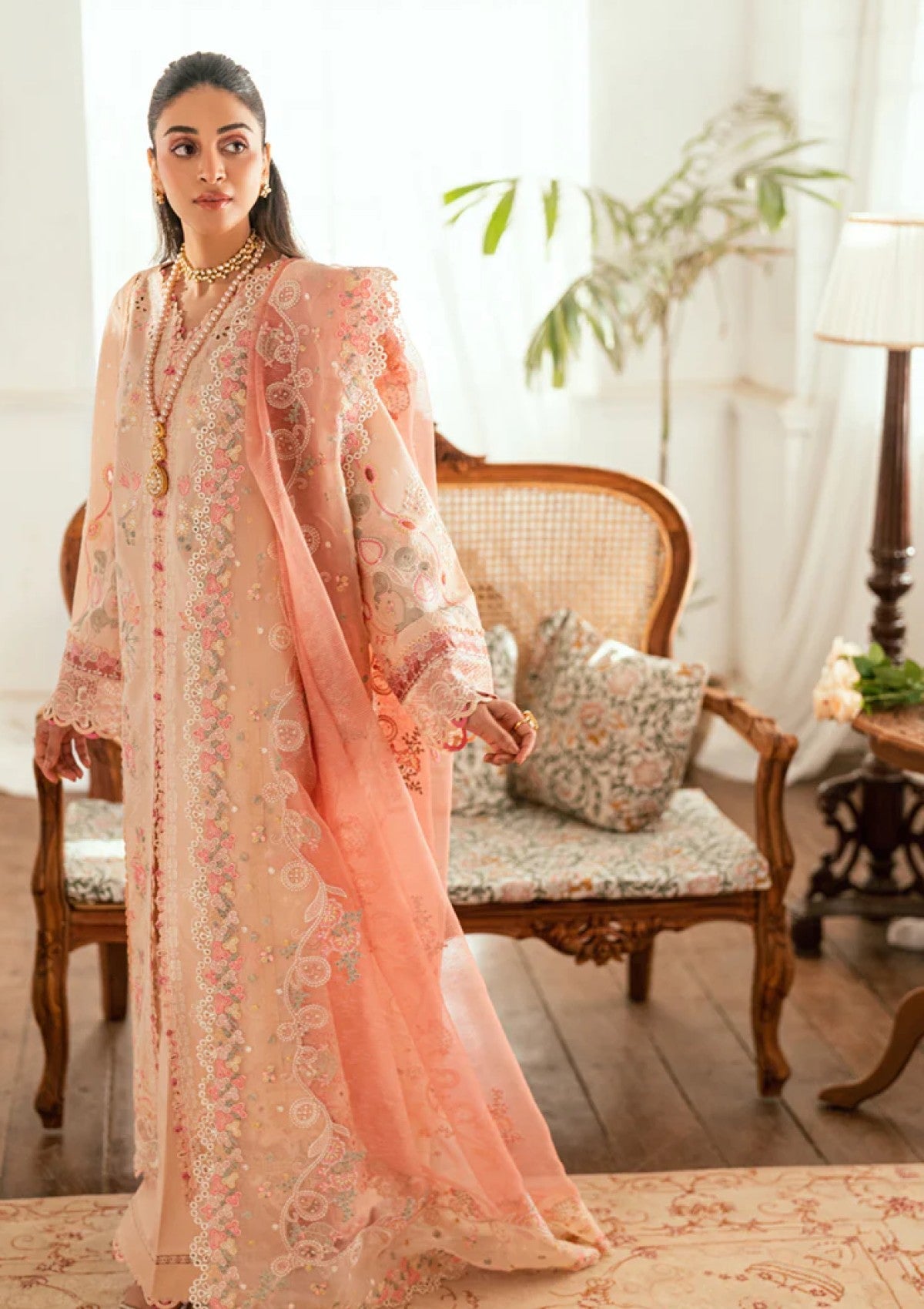 Lawn - Qalamkar - Luxury - Eid Edit 25 - SB#07 - Zoya