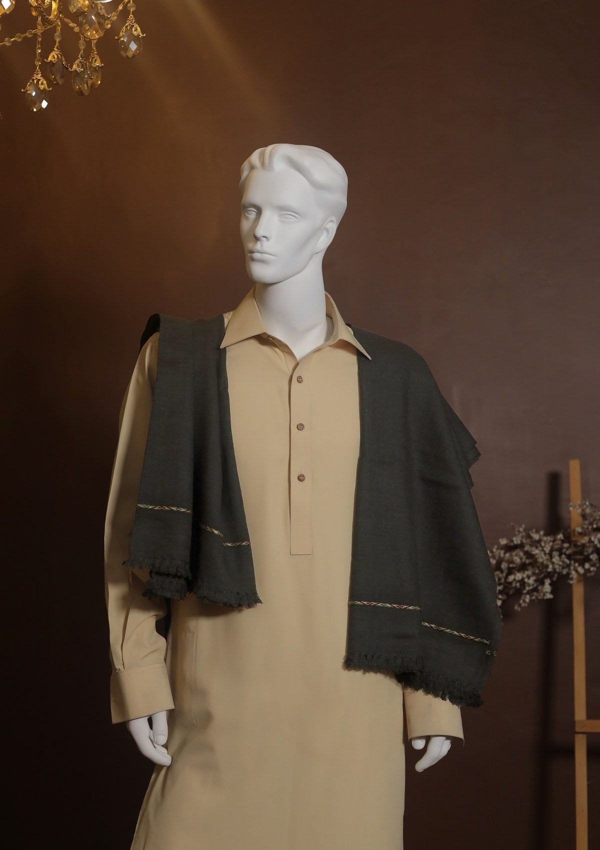 Men Shawls - Wool Shawls - D#214 - Malaysia