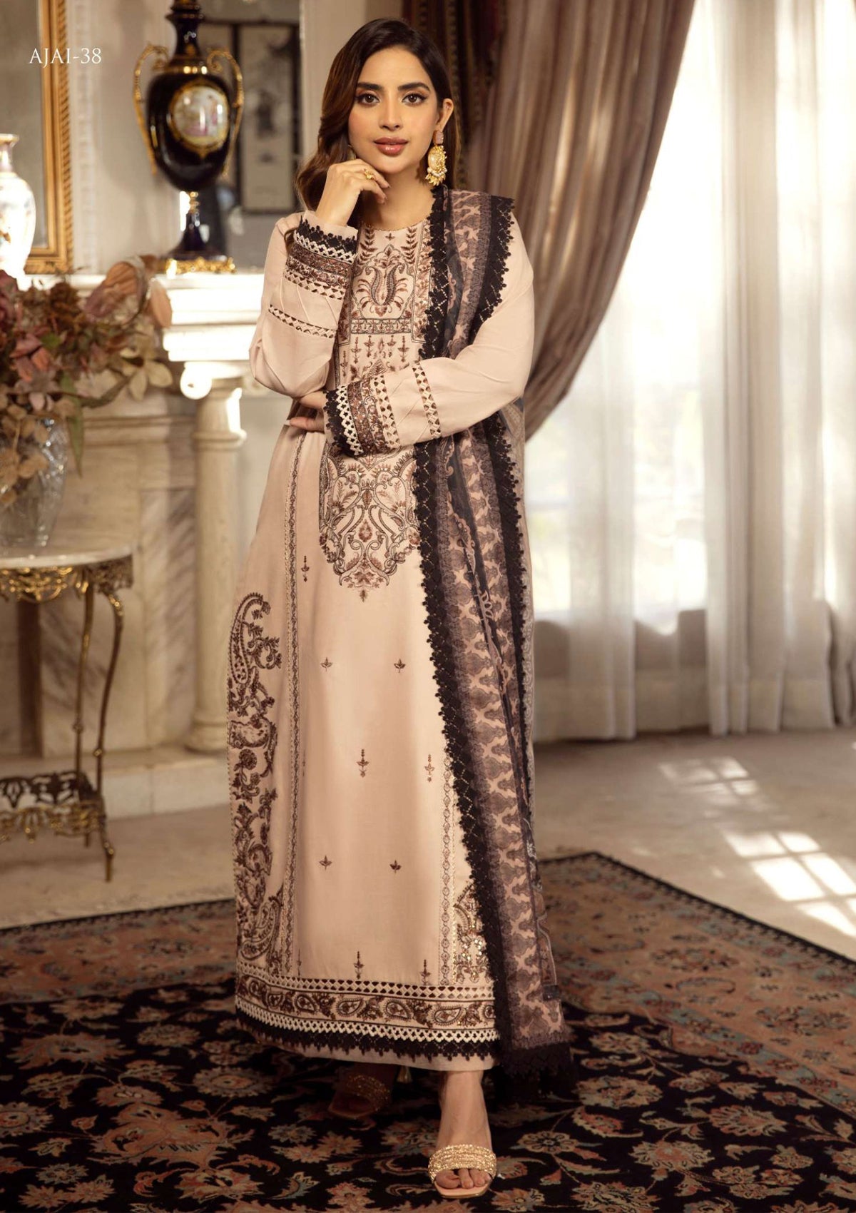 Lawn Collection - Asim Jofa - Aira - AJAI#38 - Official Asim Jofa - Agha Fabrics UK