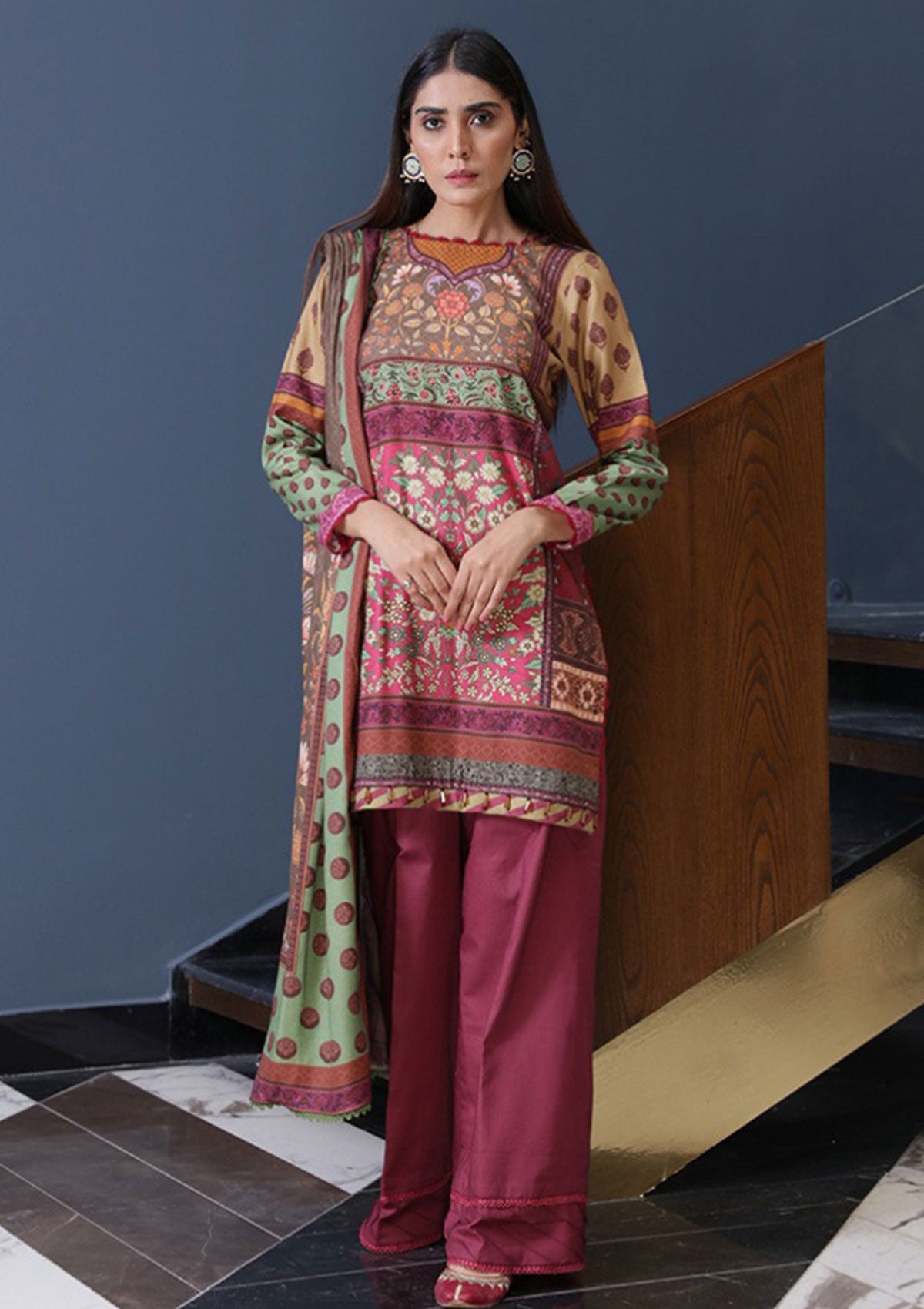 Winter Collection - Humdum - Kashaf - Wool Prints - KS#07