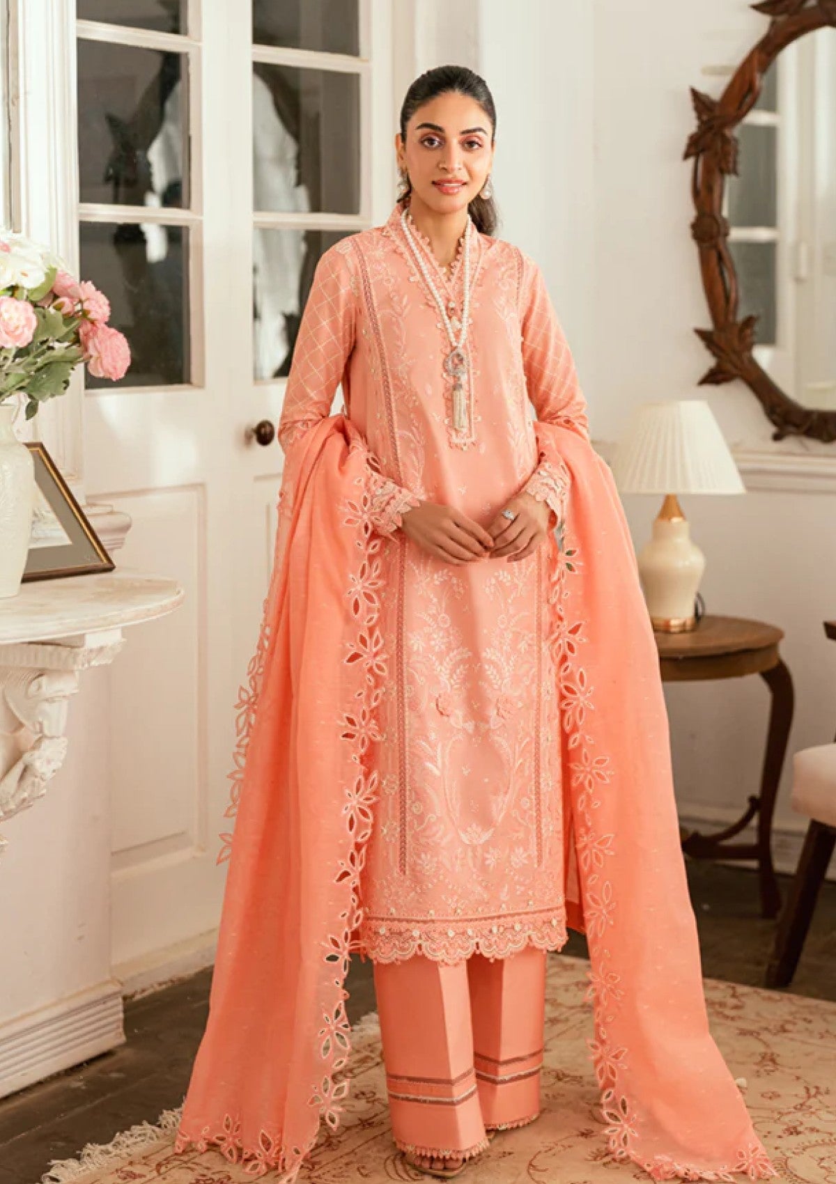 Lawn - Qalamkar - Luxury - Eid Edit 25 - SB#12 - Jafa