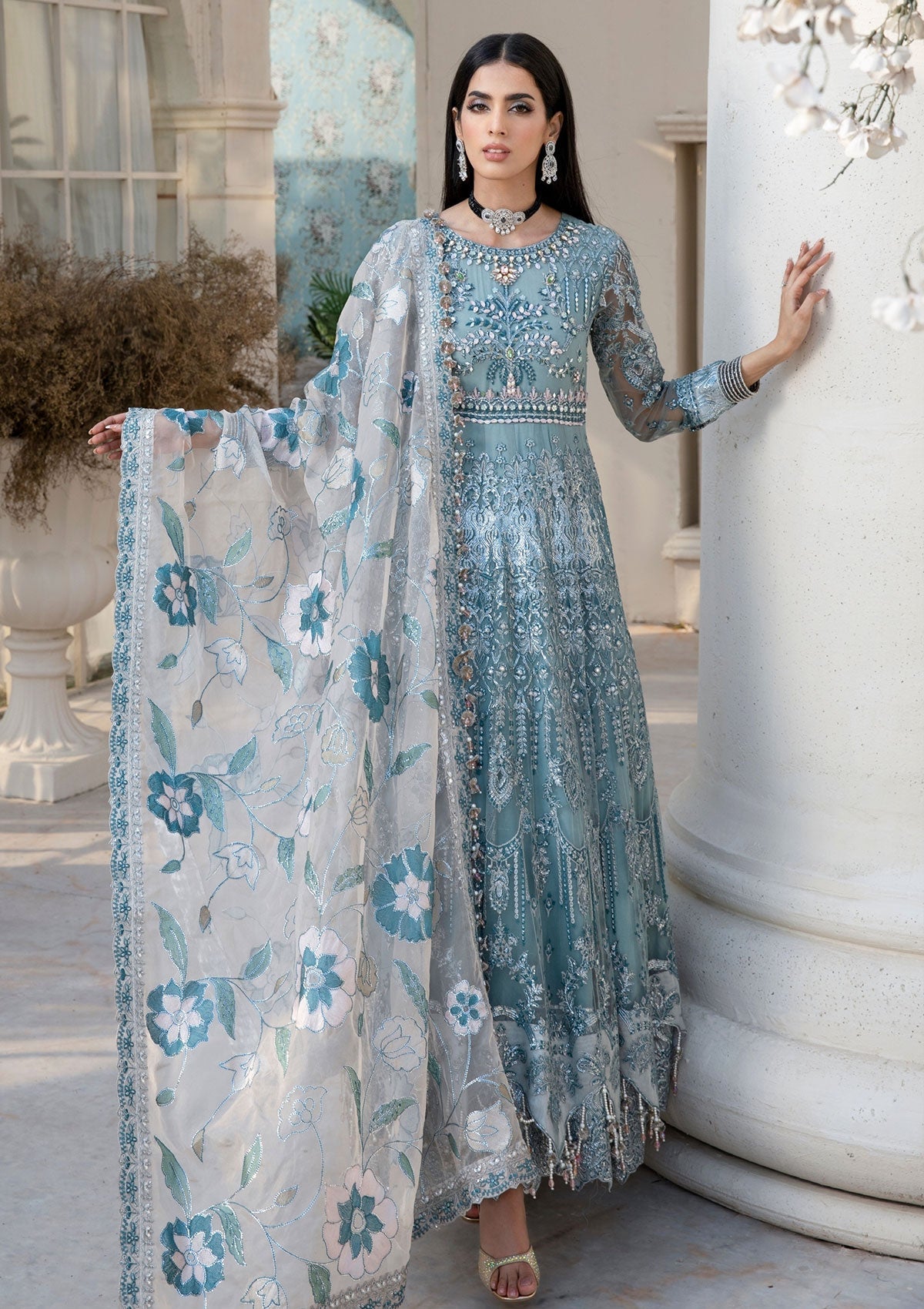 Formal Collection  - Rubaaiyat - Handwork Wedding 23 - Azure - D#03