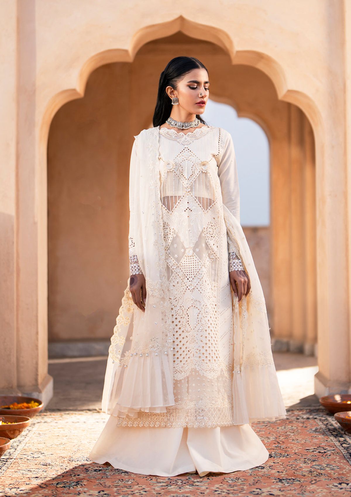 Lawn Collection - Bin Ilyas - Dilbaro - Festive Edit - D#401-A
