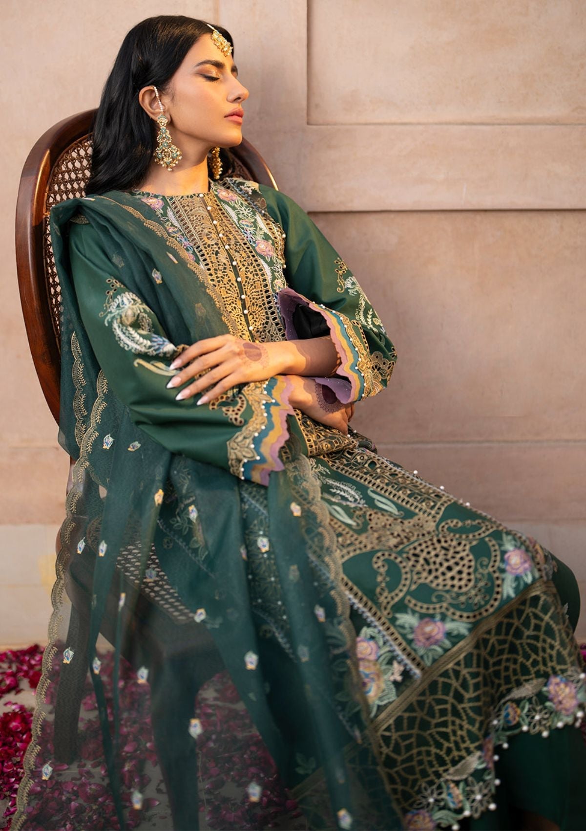 Lawn Collection - Bin Ilyas - Dilbaro - Festive Edit - D#407-A