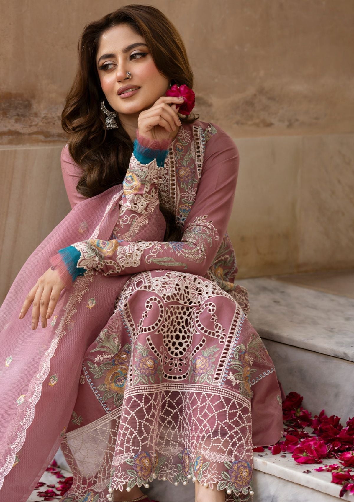 Lawn Collection - Bin Ilyas - Dilbaro - Festive Edit - D#407-B