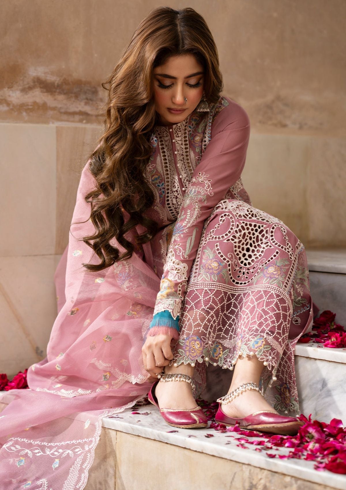 Lawn Collection - Bin Ilyas - Dilbaro - Festive Edit - D#407-B