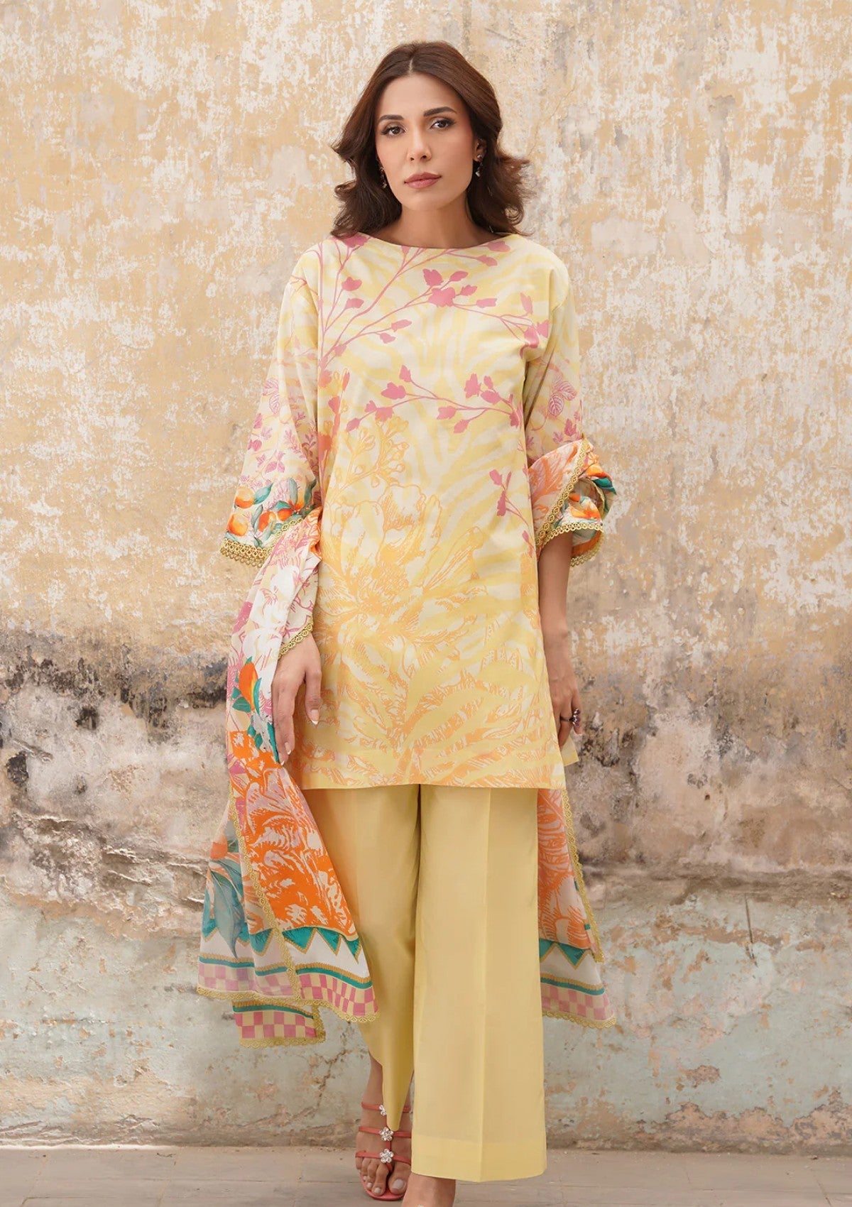 Lawn - Sahar - Selene - CL-V2-S25-02 - Citrus Glow