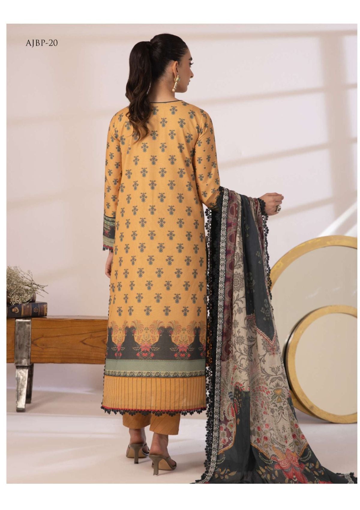 Lawn Collection - Asim Jofa - Prints - AJBP#20 - Official Asim Jofa - Agha Fabrics UK