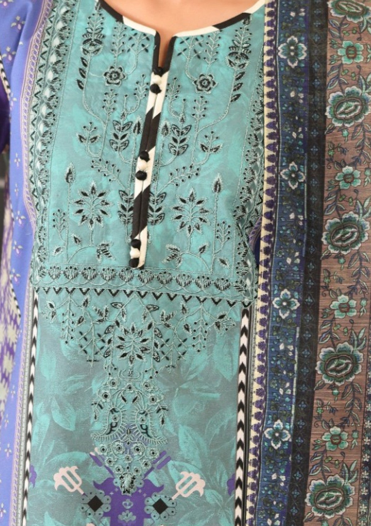 Lawn - Roheenaz - Pareesa 25 - Printed Cambric - RNZ#05B - FABEHÃÂÃÂ