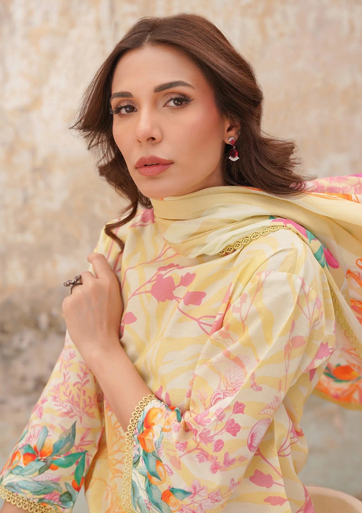 Lawn - Sahar - Selene - CL-V2-S25-02 - Citrus Glow